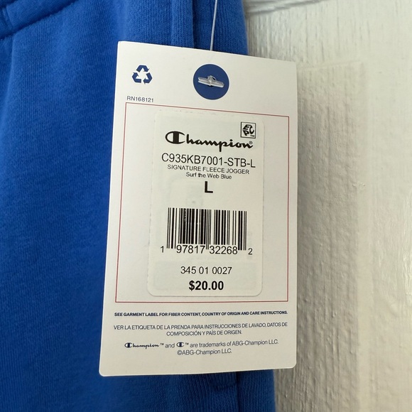 Champion Kids Royal Blue Sweatpants - Picture 4 of 4